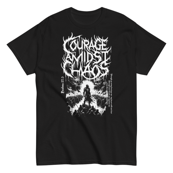 Courage Amidst Chaos Tee - Psalm 27:3 Inspired - Image 2