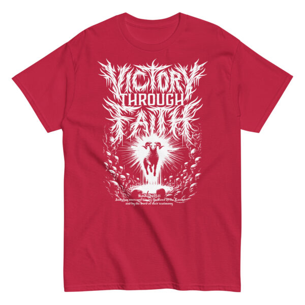 Victory Through Faith Tee - Revelation 12:11 Inspired - Image 4
