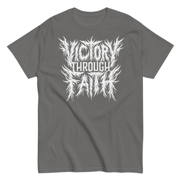 Victory Through Faith Grindcore Logo Tee - Image 7