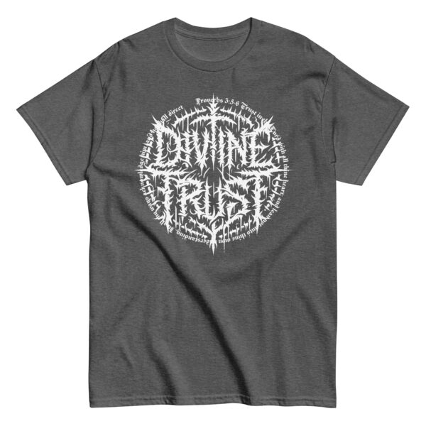 Divine Trust Grindcore Logo Tee - Proverbs 3:5-6 Edition - Image 5