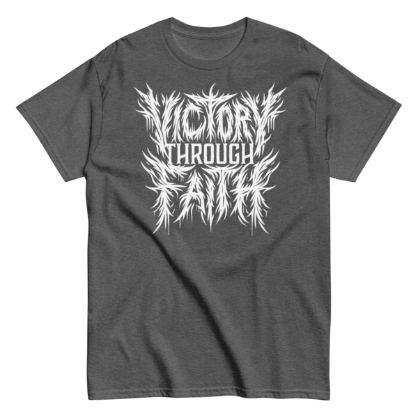Victory Through Faith Grindcore Logo Tee - Image 6