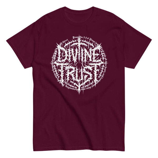 Divine Trust Grindcore Logo Tee - Proverbs 3:5-6 Edition - Image 2