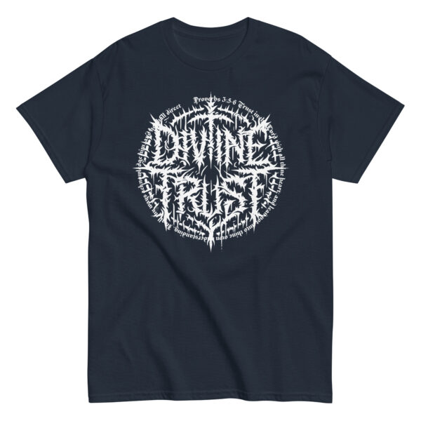Divine Trust Grindcore Logo Tee - Proverbs 3:5-6 Edition - Image 3