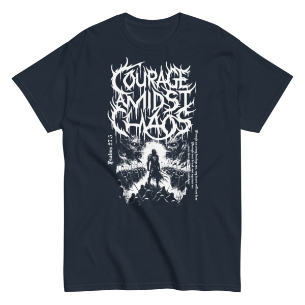 Courage Amidst Chaos Tee - Psalm 27:3 Inspired - Image 3