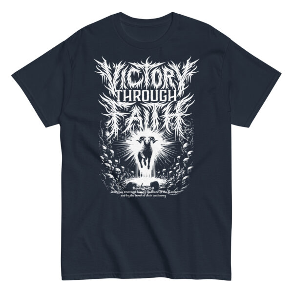Victory Through Faith Tee - Revelation 12:11 Inspired - Image 2