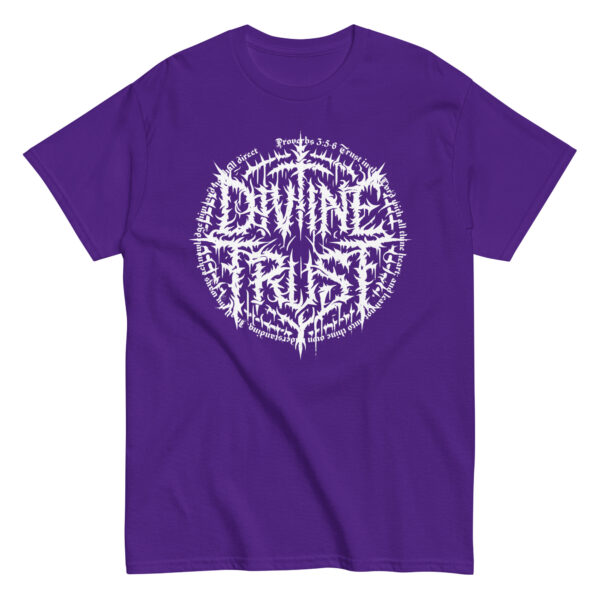 Divine Trust Grindcore Logo Tee - Proverbs 3:5-6 Edition - Image 4