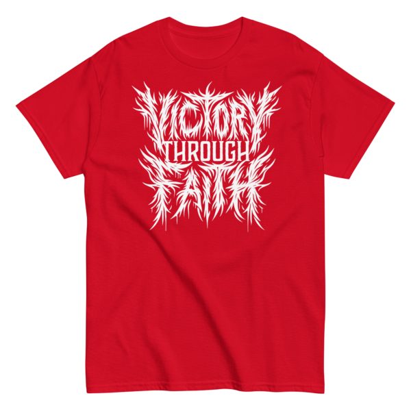 Victory Through Faith Grindcore Logo Tee - Image 4