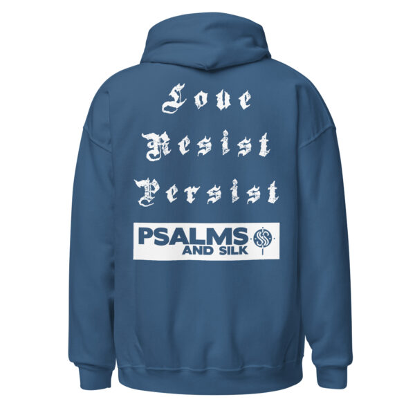 Love. Resist. Persist. Inspirational Unisex Hoodie - Image 9