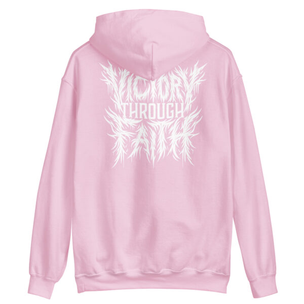 Victory Through Faith Grindcore Hoodie – Revelation 12:11 Edition - Image 4