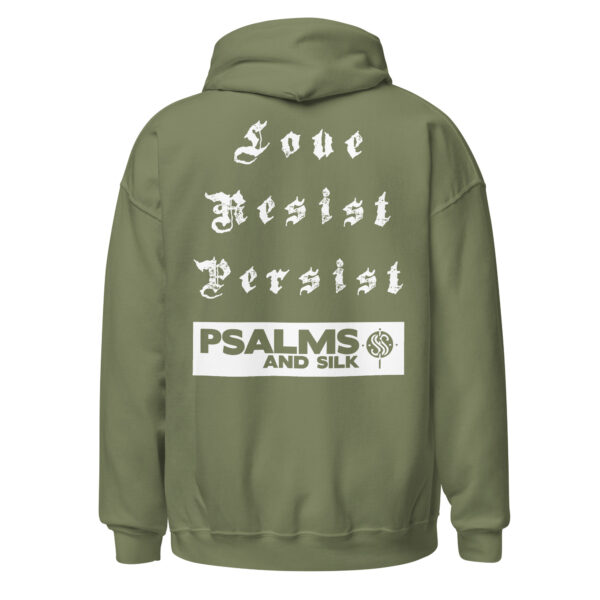 Love. Resist. Persist. Inspirational Unisex Hoodie - Image 11