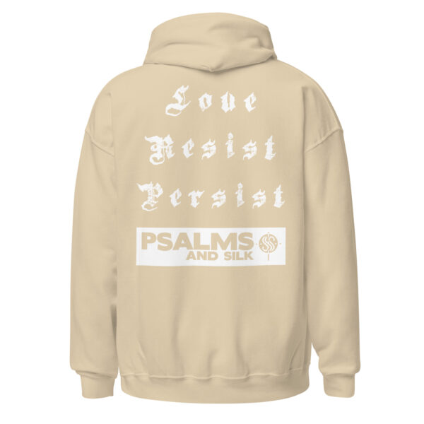 Love. Resist. Persist. Inspirational Unisex Hoodie