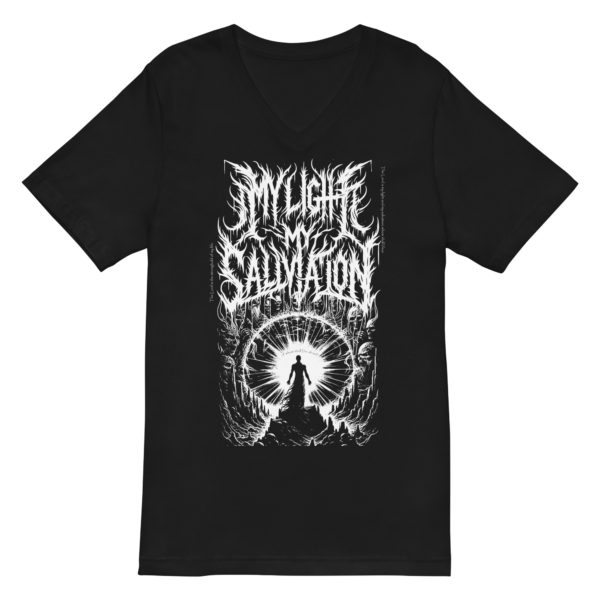 Divine Light Warrior V-Neck Tee - Women's Psalm 27:1 Inspired