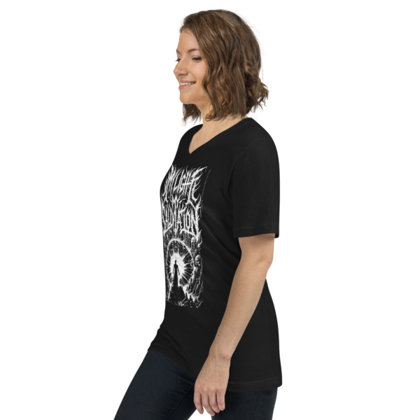 Divine Light Warrior V-Neck Tee - Women's Psalm 27:1 Inspired - Image 2