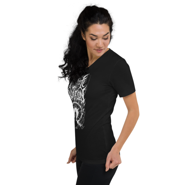 Divine Light Warrior V-Neck Tee - Women's Psalm 27:1 Inspired - Image 5