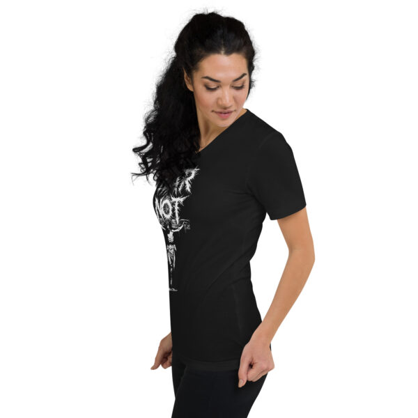 Fear Not Jesus on the Cross V-Neck Tee - Women's Isaiah 41:10 Inspired - Image 3