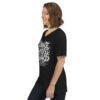 Courage Amidst Chaos Death Metal Logo V-Neck Tee - Women's Psalm 27:3 Inspired - Image 3
