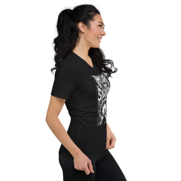 Divine Light Warrior V-Neck Tee - Women's Psalm 27:1 Inspired - Image 6