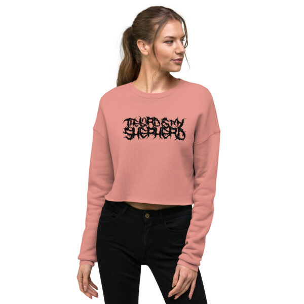The Lord is my Shepherd Crop Sweatshirt - Women's Death Metal Design - Image 10