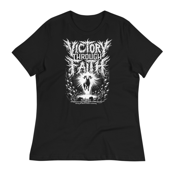 Women's Victory Through Faith Tee – Revelation 12:11
