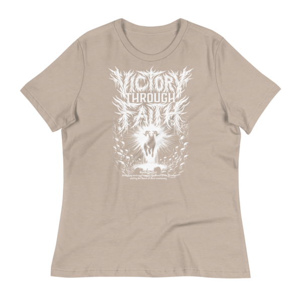 Women's Victory Through Faith Tee – Revelation 12:11 - Image 5