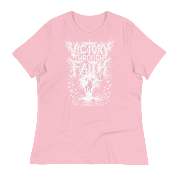 Women's Victory Through Faith Tee – Revelation 12:11 - Image 6